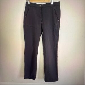 McKinley Woman Gray Dry Climate Stretch Cinch Ankle Logo Pockets Pants Size L